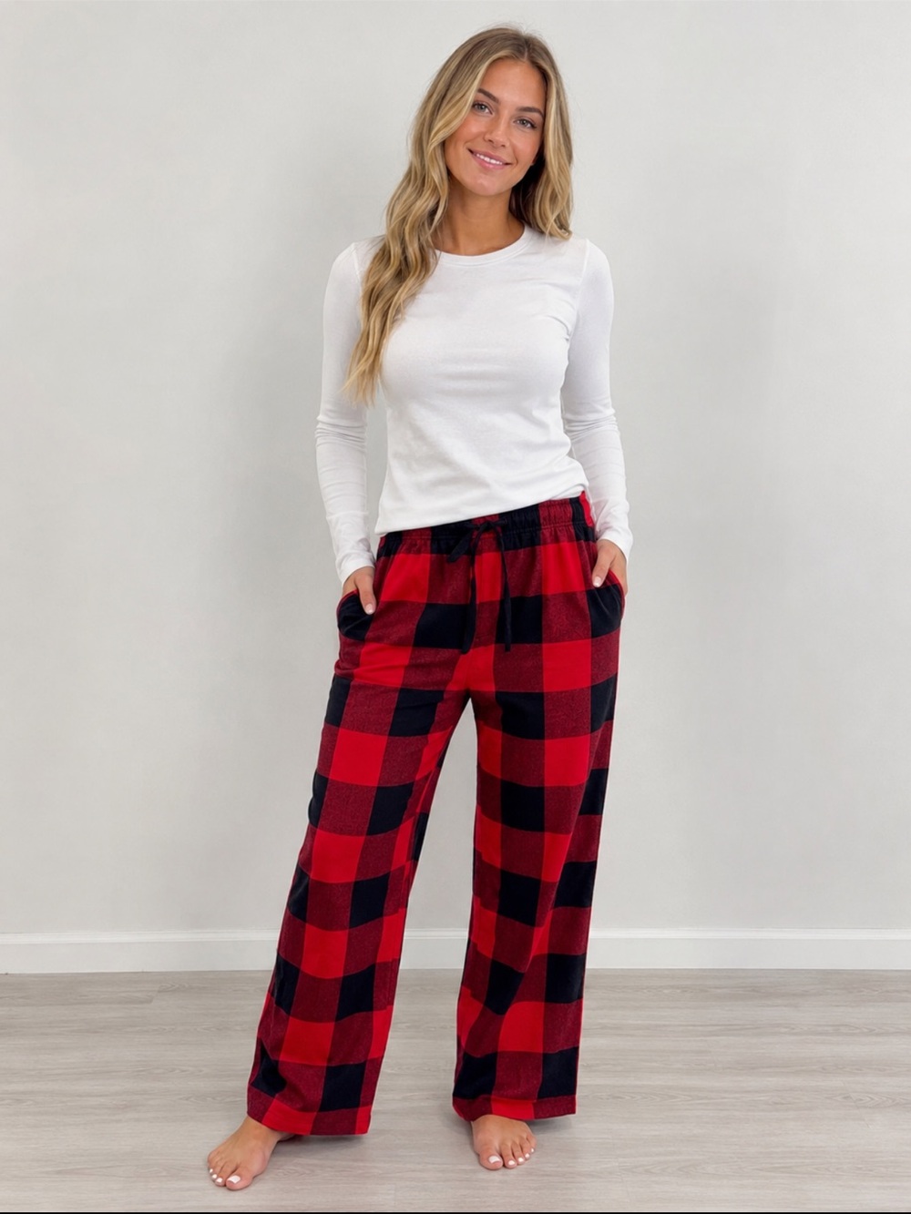 Old Navy Red Black Buffalo Plaid Cotton Pajama Pants XL NWT Lounge Sleep